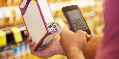 QR codes for GS1 2d barcodes