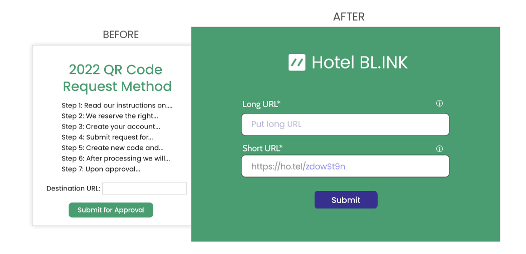 short-link-in-1-step-BEFORE and AFTER-Hotel